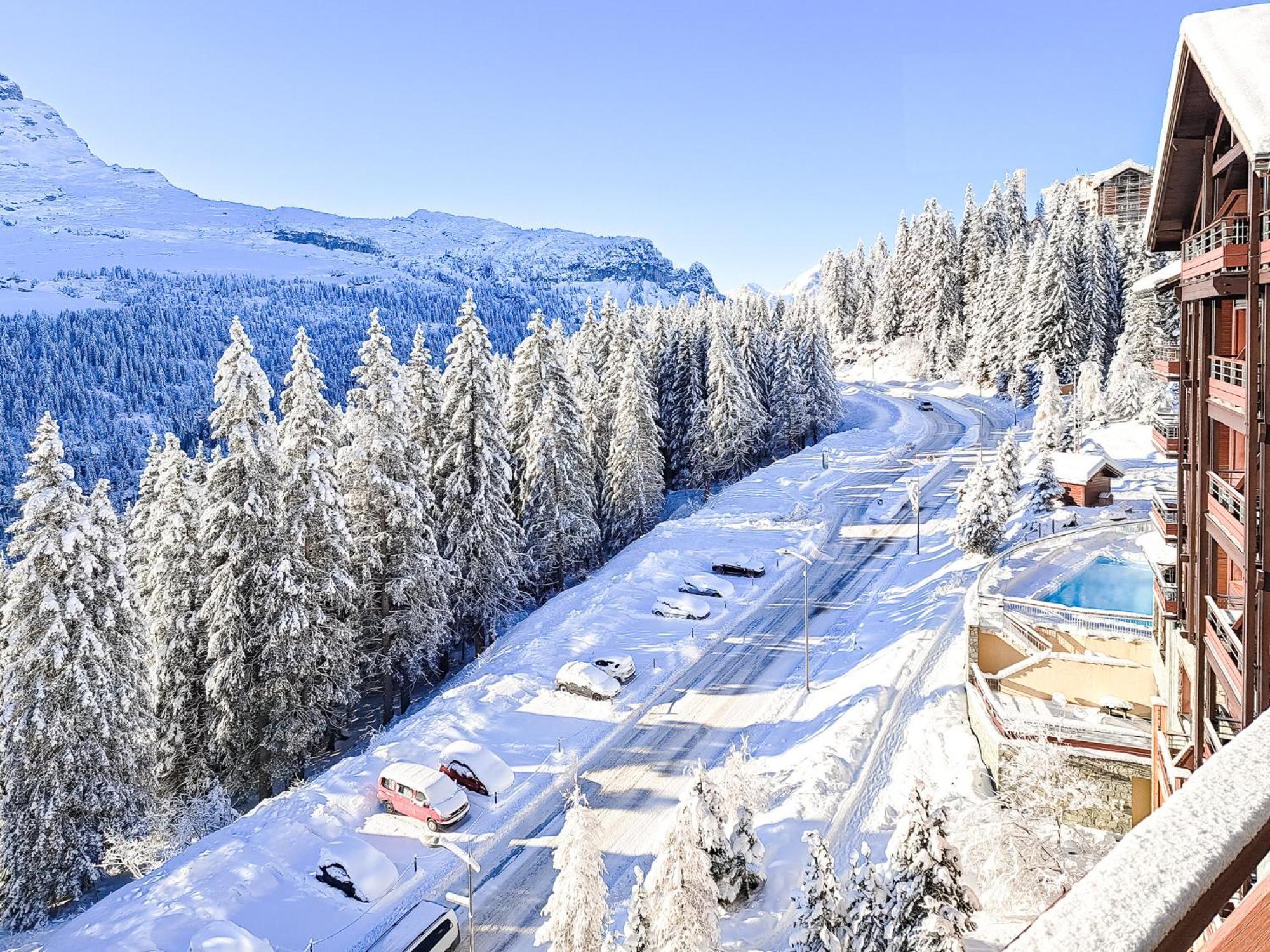 South Facing 2-Bed Apartment With Fireplace, Terrasses Deos Flaine Exterior photo