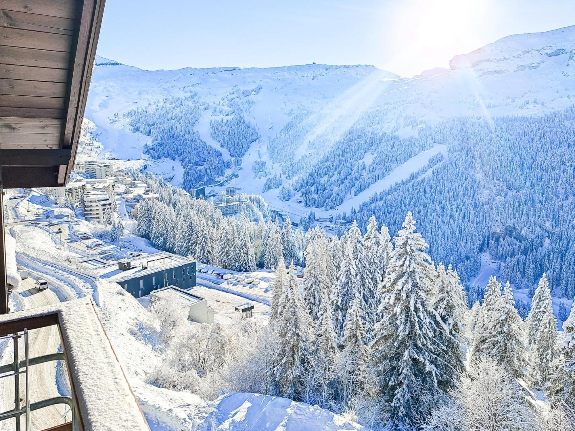 South Facing 2-Bed Apartment With Fireplace, Terrasses Deos Flaine Exterior photo